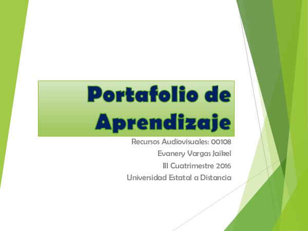 Portafolio de Aprendizaje 1