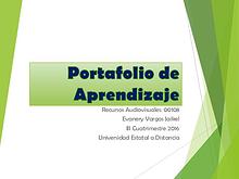 Portafolio de Aprendizaje