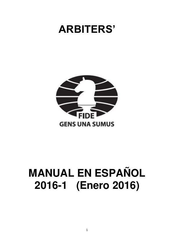 Manual del Arbitro 2016