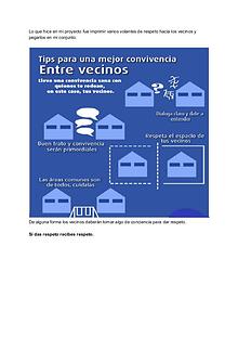 Proyecto ''Soy mediador de paz''