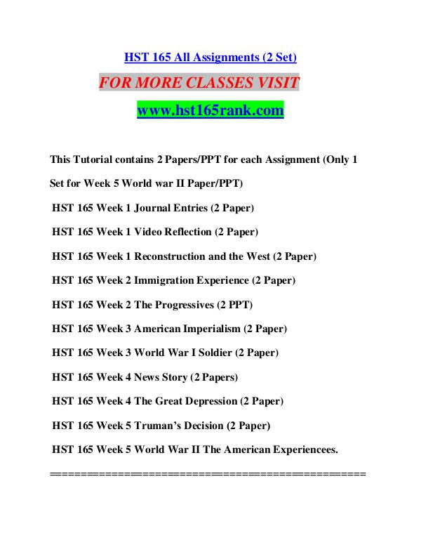 HST 165 RANK Future Starts Here/hst165rank.com HST 165 RANK Future Starts Here/hst165rank.com