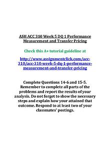 ash acc 310 entire course