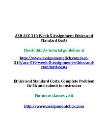 ash acc 310 entire course