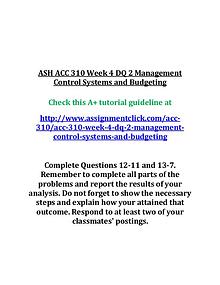 ash acc 310 entire course