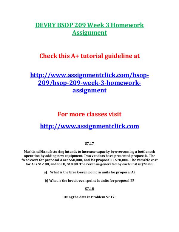 DEVRY BSOP 209 Week 3 Homework Assignment