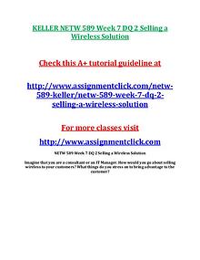 KELLER NETW 589 Entire CourseKELLER NETW 589 Entire Course Includes Q