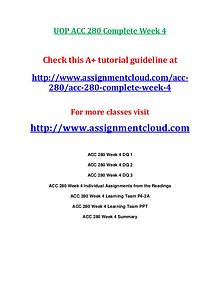 ACC 280 entire course