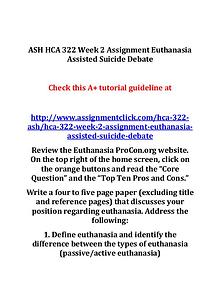 ASH HCA 322 Entire Course