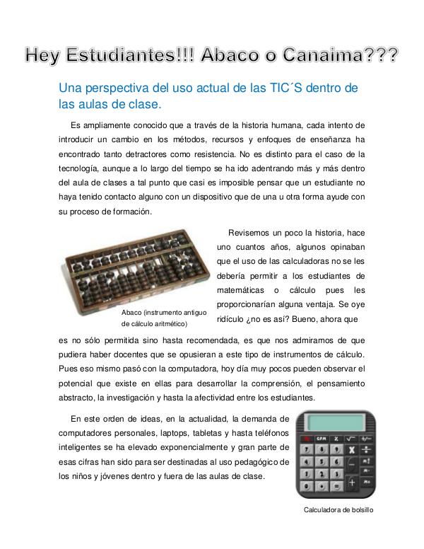 Tecnoeducación al Día Volumen I Primera Edición