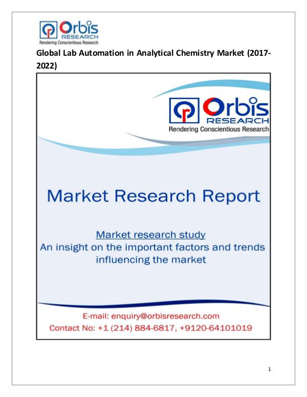 Research Report: Global Lab Automation in Analytical Chemistry Mark