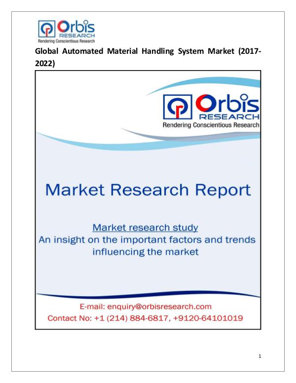 Research Report: Global Automated Material Handling System Market