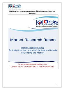 Global Isopropyl Nitrate Industry Overview