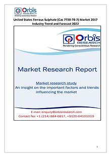 United States Ferrous Sulphate (Cas 7720-78-7) Industry Report