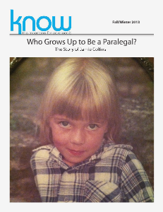 KNOW, the Magazine for Paralegals Fall/Winter 2013.2