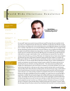 World Wide Christians Magazine June 15 2013