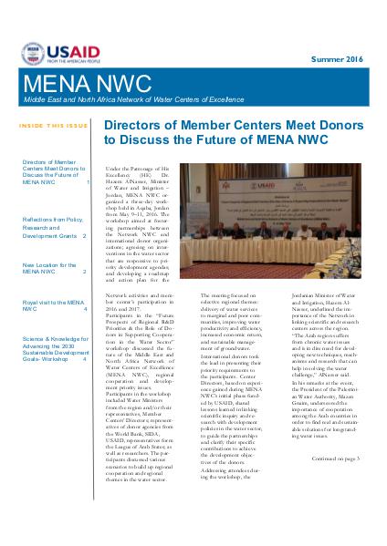 MENA NWC Update Volume 8