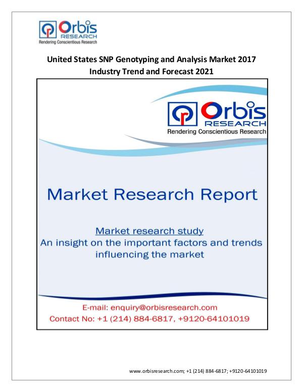 New Report Details United States SNP Genotyping an