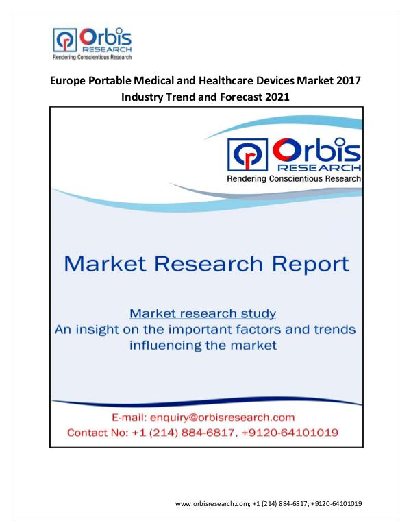 2017-2021 Europe Portable Medical and Healthcare D