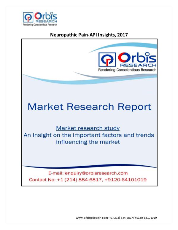 Neuropathic Pain-API Insights Market 2017 & Trend