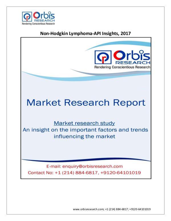 Non-Hodgkin Lymphoma - API Insights ,2017 opportun