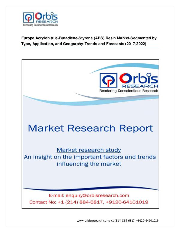 2017 Europe report On Acrylonitrile-Butadiene-Styr