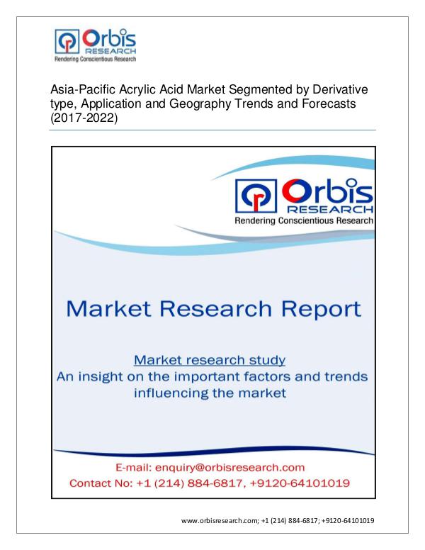 Asia-Pacific Acrylic Acid Industrial 2017 sectors