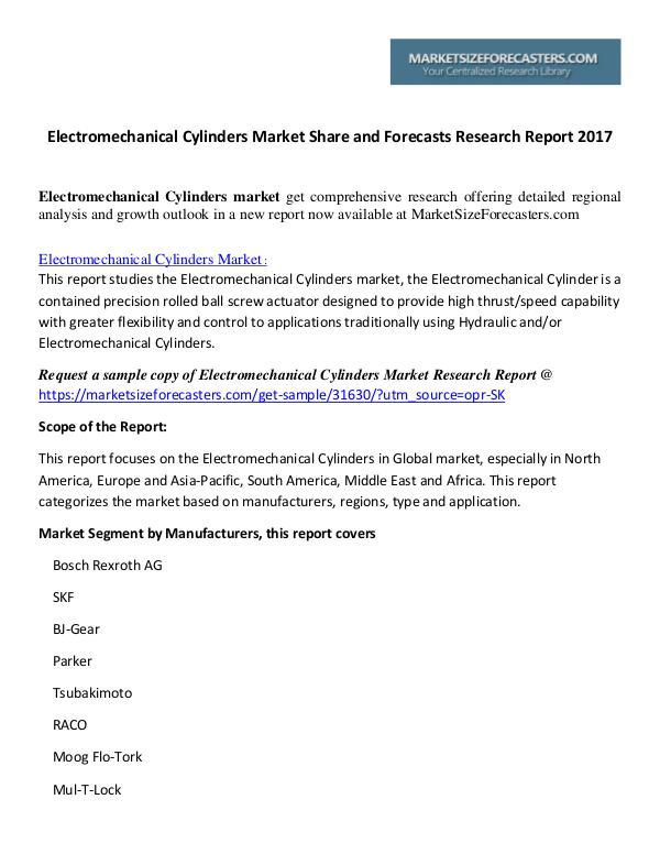 Electromechanical Cylinders Market Electromechanical Cylinders Market