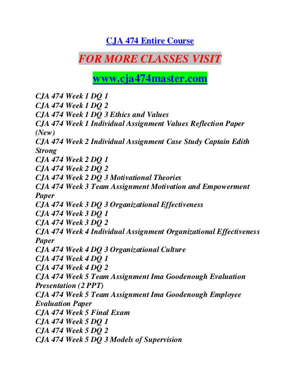 CJA 474 MASTER Career Begins/cja474master.com CJA 474 MASTER Career Begins/cja474master.com