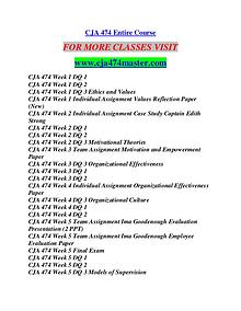 CJA 474 MASTER Career Begins/cja474master.com