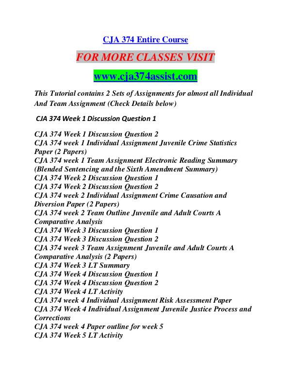 CJA 374 ASSIST Career Begins/cja374assist.com CJA 374 ASSIST Career Begins/cja374assist.com