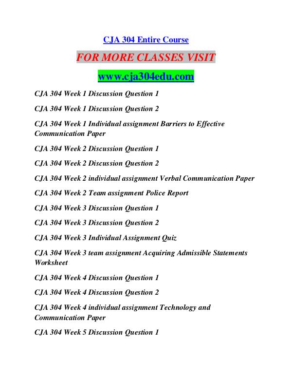 CJA 304 EDU Career Begins/cja304edu.com CJA 304 EDU Career Begins/cja304edu.com