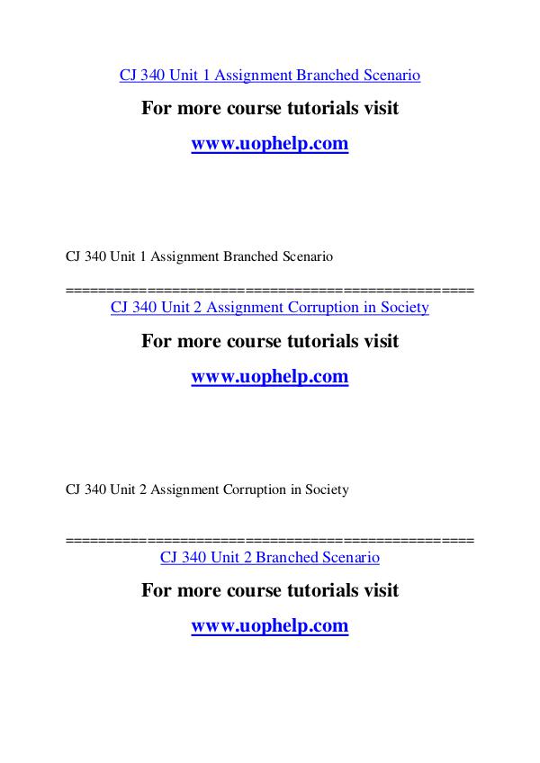 CJ 340 Education Begins/uophelp.com CJ 340 Education Begins/uophelp.com