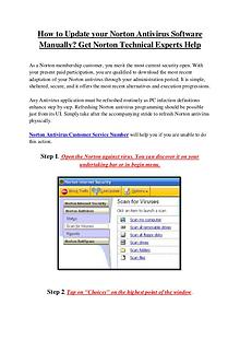 Norton Antivirus Customer Care Number