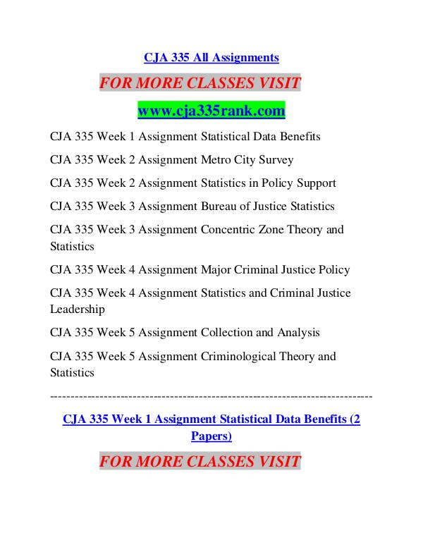 CJA 335 RANK Career Begins/cja335rank.com CJA 335 RANK Career Begins/cja335rank.com