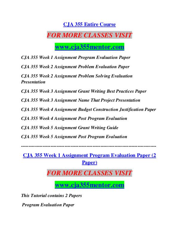 CJA 355 MENTOR Career Begins/cja355mentor.com CJA 355 MENTOR Career Begins/cja355mentor.com
