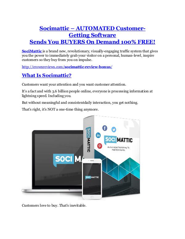 Socimattic review in detail – Socimattic Massive bonus Socimattic review - Socimattic +100 bonus items