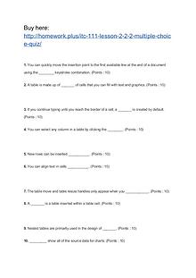 ITC 111 Lesson 2-2.2 Multiple Choice Quiz