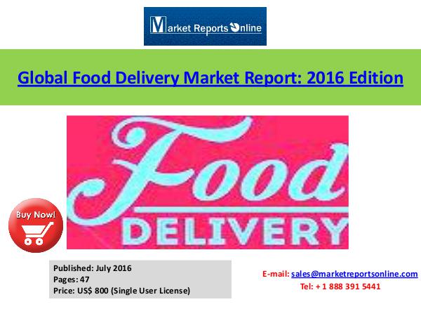 Take-away – food Market Analysis Forecasts to 2020 July 2016