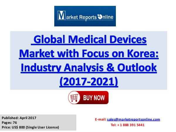 Medical Devices Market Forecast Analysis Report 2017-2021 Apr 2017