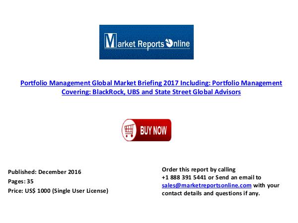 2017 Global Portfolio Management Market Briefing Dec 2016