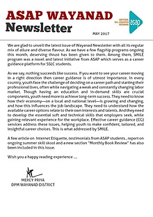 ASAP Wayanad NEWS LETTER