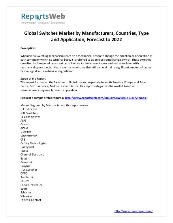 2017 Study - Global Switches Market