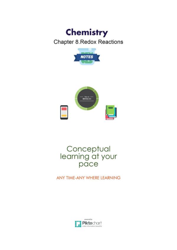 Chemistry Class 11 Chapter 8. Redox Reactions