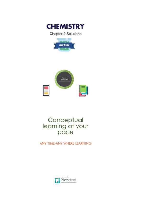 2. Solutions Class 12 Chemistry Chapter 2 Solutions, Class 12 Chemistry