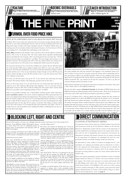 The Fine Print Issue 2, March 2014