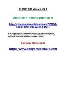 uop cpmgt 300 entire course