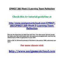 uop cpmgt 300 entire course