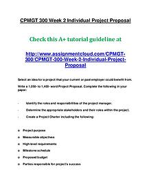 uop cpmgt 300 entire course