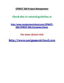 uop cpmgt 300 entire course