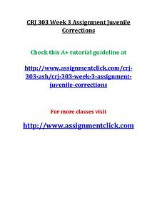 ASH CRJ 303 Entire course